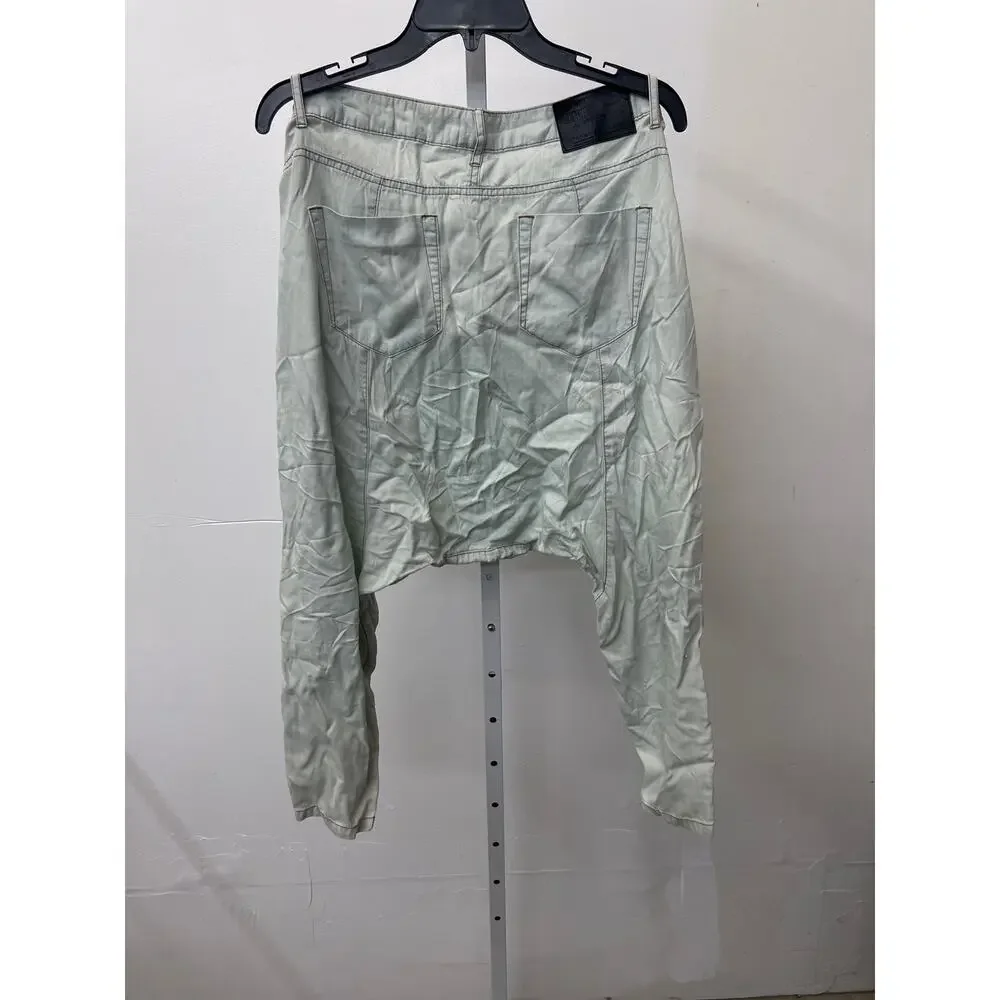 NEW One Teaspoon 26 Light Wash Harem Drop Crotch Relaxed Denim Streetwear Jeans